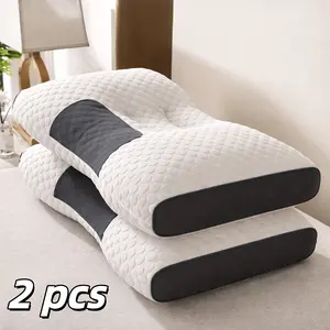 comfortable neck pillow  [Massage Pillows for Couples] 2 Soft Knitted Neck Pillows | Adjustable Ergonomic, High-Quality Core, Removable Cover, Comfortable for Couples tiktokshopspringglowup