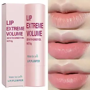 Instant Plumping Lip Serum — Extreme Lip Plumper Long-lasting glossy liquid lip balm that creates fuller lips, suitable for all light beige skin tones and sensitive lips, enhances lip volume, vibrant shine, long-lasting lip oil