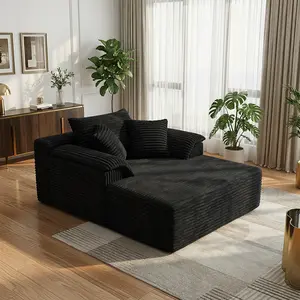Convertible Oversized Sofa Bed Boneless Sectional Couch No Assembly Required Deep Cushion Frame Free Recliner Design Suitable for Living Room Apartment Guest Room Space Saving Modern Furniture Affordable Luxury Upholstered Sofa Bed 