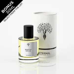Eternal Perfume Oils - Exotic Spice Perfume Oil for Women, 50ml + Bonus 30ml Bottle of Your Choice