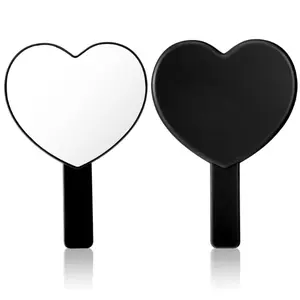 Heart-Shaped Handheld Mirror with Handle – Drop-Resistant Cosmetic & Lash Mirror for Women | Perfect Valentine’s, Birthday, Easter & New Year Gift