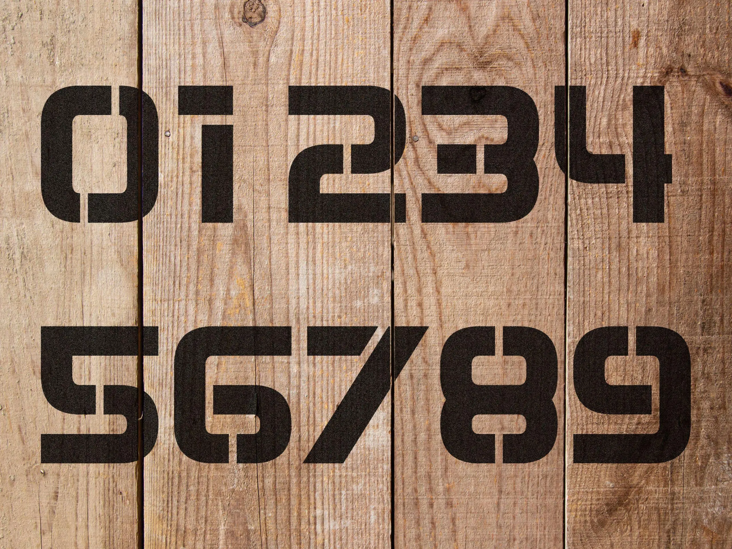 0-9 Numbers Stencil - Art and Wall Stencil