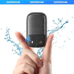 SUPERONE 2026 Upgrade Wearable Bluetooth Speaker with Voice Assistant & Mic IPX7 Waterproof Clip-on Portable Speaker Audio Smartphone Supports Siri Google Alexa