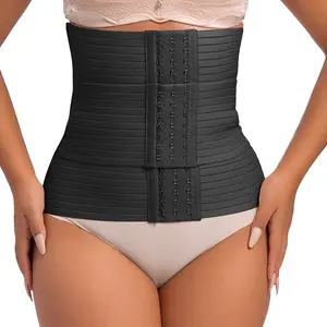 Waist Trainer for Women Fajas Corset Underbust Waist Cincher Sport Girdle Hourglass Body Shaper 3 Hooks