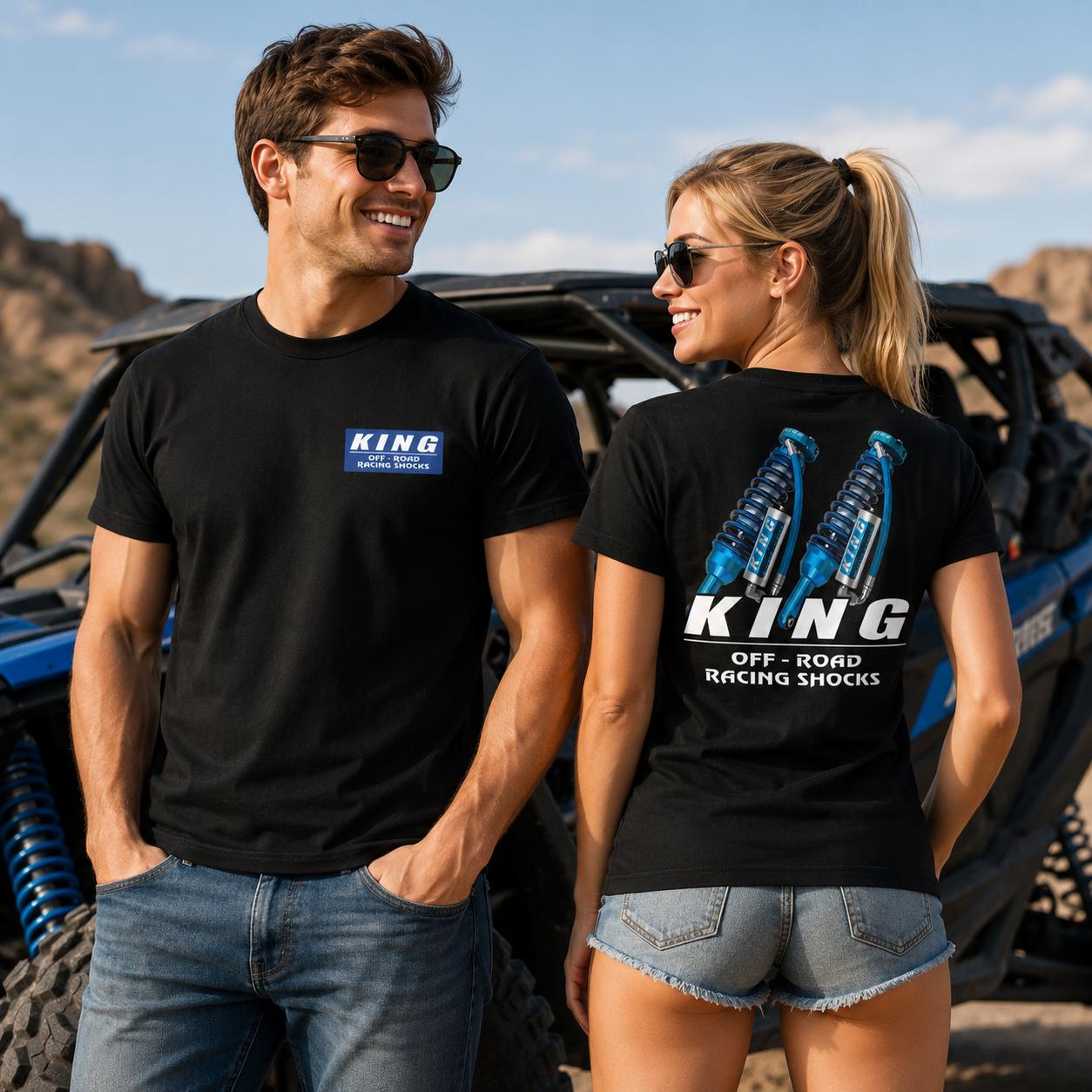King Off-Road Racing Shocks Graphic T-Shirt - Performance Automotive Tee