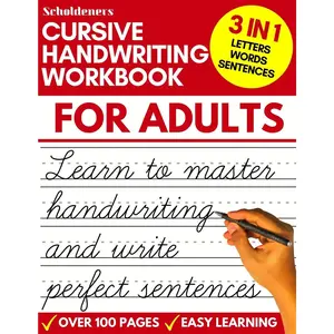 Cursive Handwriting Workbook for Adults: Learn Cursive Writing for Adults (Adult Cursive Handwriting Workbook) - Paperback