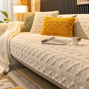 Tiktok Viral-Solid Color Sofa Cover,Non-Slip Elastic Couch Protector Washable Slipcover for Living Room Bedroom Dorm, Durable Furniture Protection for Home Decor Plain Design-valentines gift