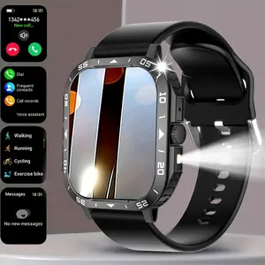 Men's Smartwatch with HD Display, Wireless Calling & Voice Assistant, 100+ Sports Modes, USB Charging, Music Control, Step Tracking, Fitness Tracker Watch, Multifunctional Smartwatch, Sports Smartwatches, Fitness Smart Watches