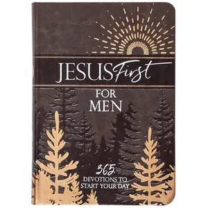 Jesus First Men's Devotional Book - 365 Morning Devotions with Prayer, Bible Scriptures to Strengthen Faith