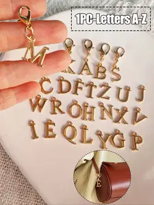 Initial Letter A-Z Keychain - Elegant Golden Metal Letter Keyring With Lobster Clasp,Exquisite And Elegant,Zinc Alloy Is Wear-Resistant And Durable,Suitable For Vacation,Shopping, Commuting,Perfect For Wallets,Backpacks & Car Keys,Ideal Gift For Birthdays