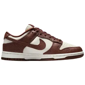 Nike Dunk Low Embossed Baroque Sail Fauna Brown IF3944-100 Women's Fashion Shoes New