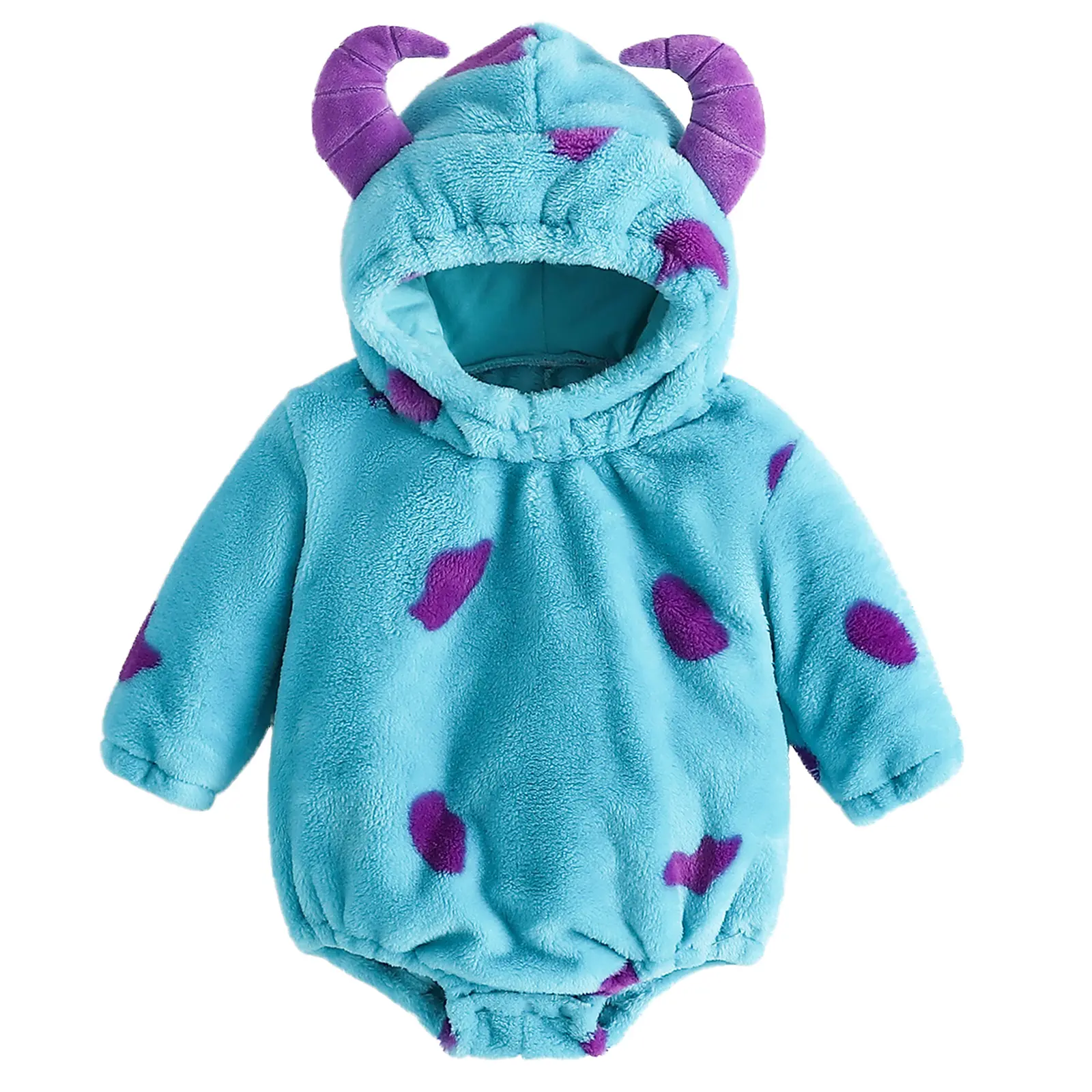 Baby Boy Girl Halloween Costumes Warmly Hooded Romper Unisex Infant Baby Fall Winter Clothes