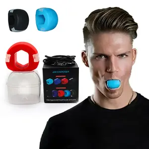 Jawline Exerciser Face & Neck Trainer, Food-Grade Silicone Jaw Enhancer for Double Chin Reduction, Portable Facial Care Tool for Men & Women
