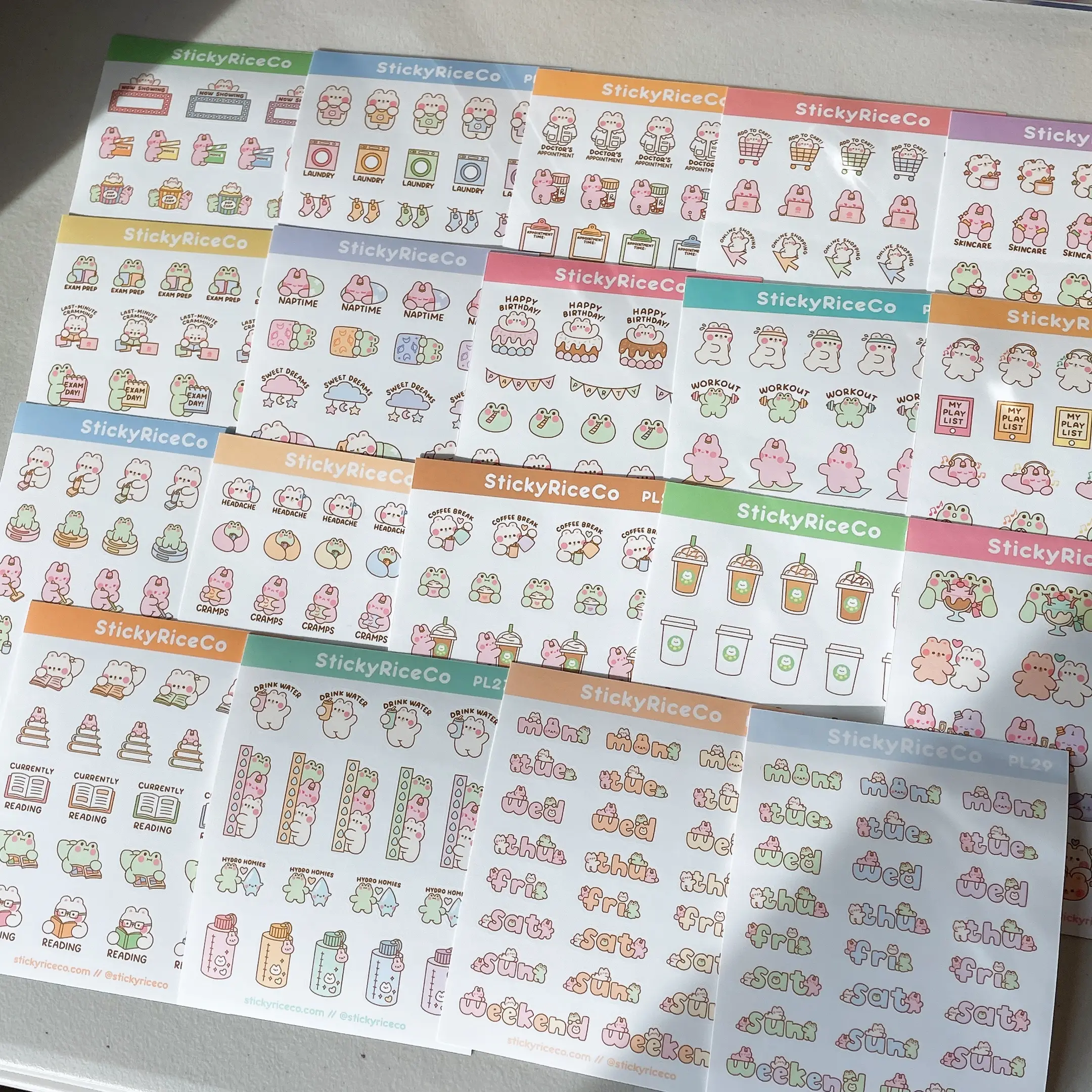 Planner Stickers Luxe Matte Vinyl Sticker Sheets