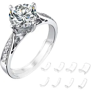 Invisible Soft Ring Cushion Set, 8-Piece Size Adjuster, Comfortable Diamond Ring, No Hand Injury, Jewelry Tool