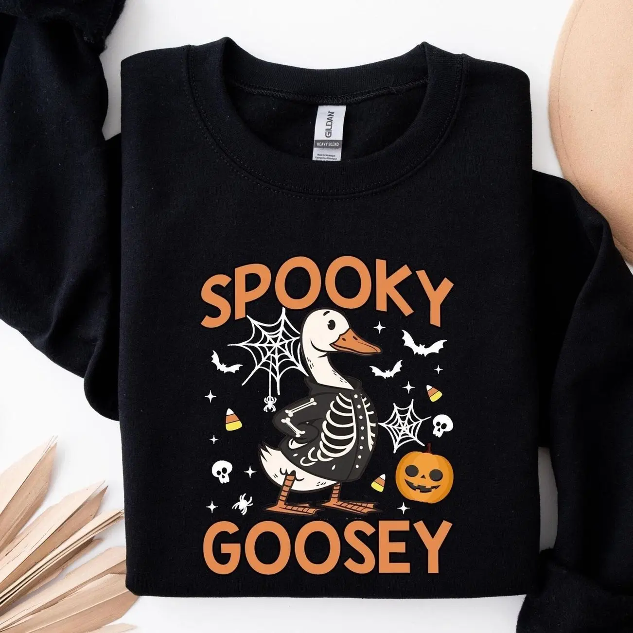 Just a Spooky Goose Sweatshirt, Halloween Shirt, Halloween Sweatshirt, Funny Halloween Goose Shirt, Spooky Goose Shirt, Halloween Gift Tee 8B9