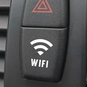 2 PACK WIFI Signal Blank Car Button Decals