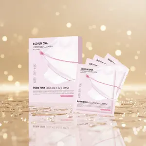 1 box of pink collagen soft capsule separated masks, containing PDRN and salmon DNA, making the skin radiant, enhancing elasticity, firming, and moisturizing. Suitable for all skin types for long-duration use. Pink hydrogel structure.