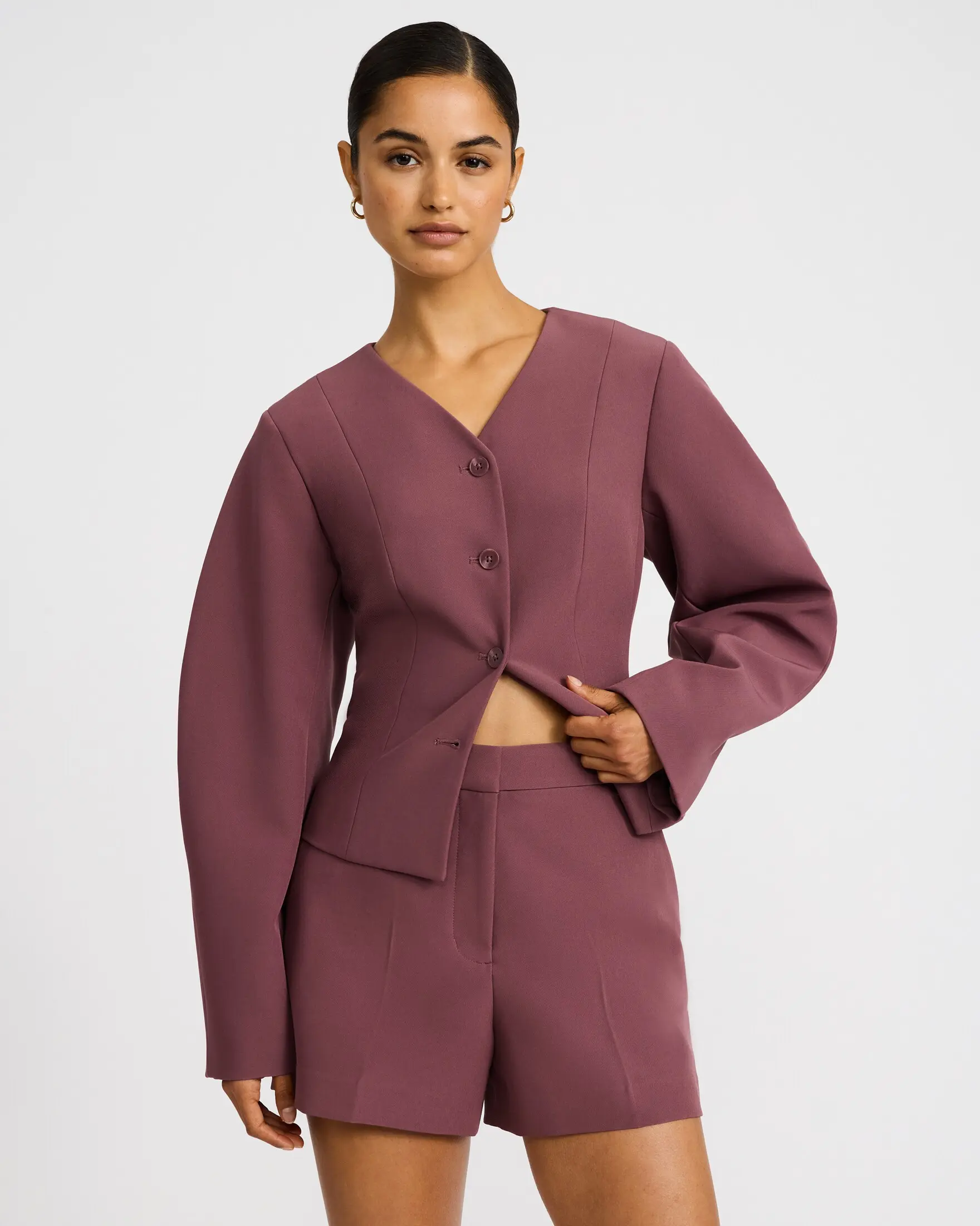 Express Editor High Waisted Tailored Shorts in Signature Stretch