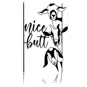 Nice Butt-Cute Bathroom Decor 8x12 Inch Aluminum Sign Durable Lightweight Material For Easy Installation, Suitable For Restroom Home Wall Decor Interesting Gift For Friends.
