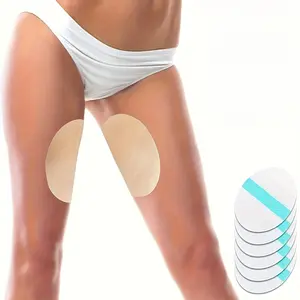 50Pcs Thigh Inner Anti-Chafing Stickers, Disposable Self-Adhesive Anti-Friction Pads, Transparent Ultra-Thin Invisible Nude Patch, Medical-Grade Hypoallergenic Wear-Resistant for Women Men