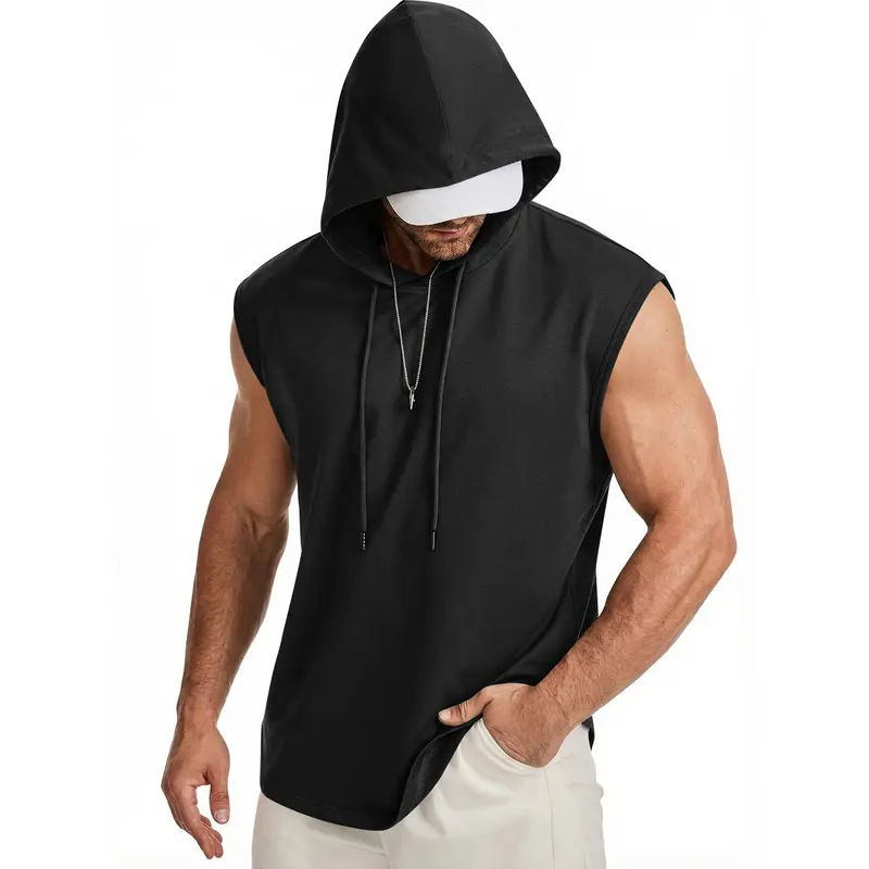 JMIERR Men's Drawstring Hooded Shirts - Casual Loose Fit Cotton Hoodies Tee Shirt for Daily Wear