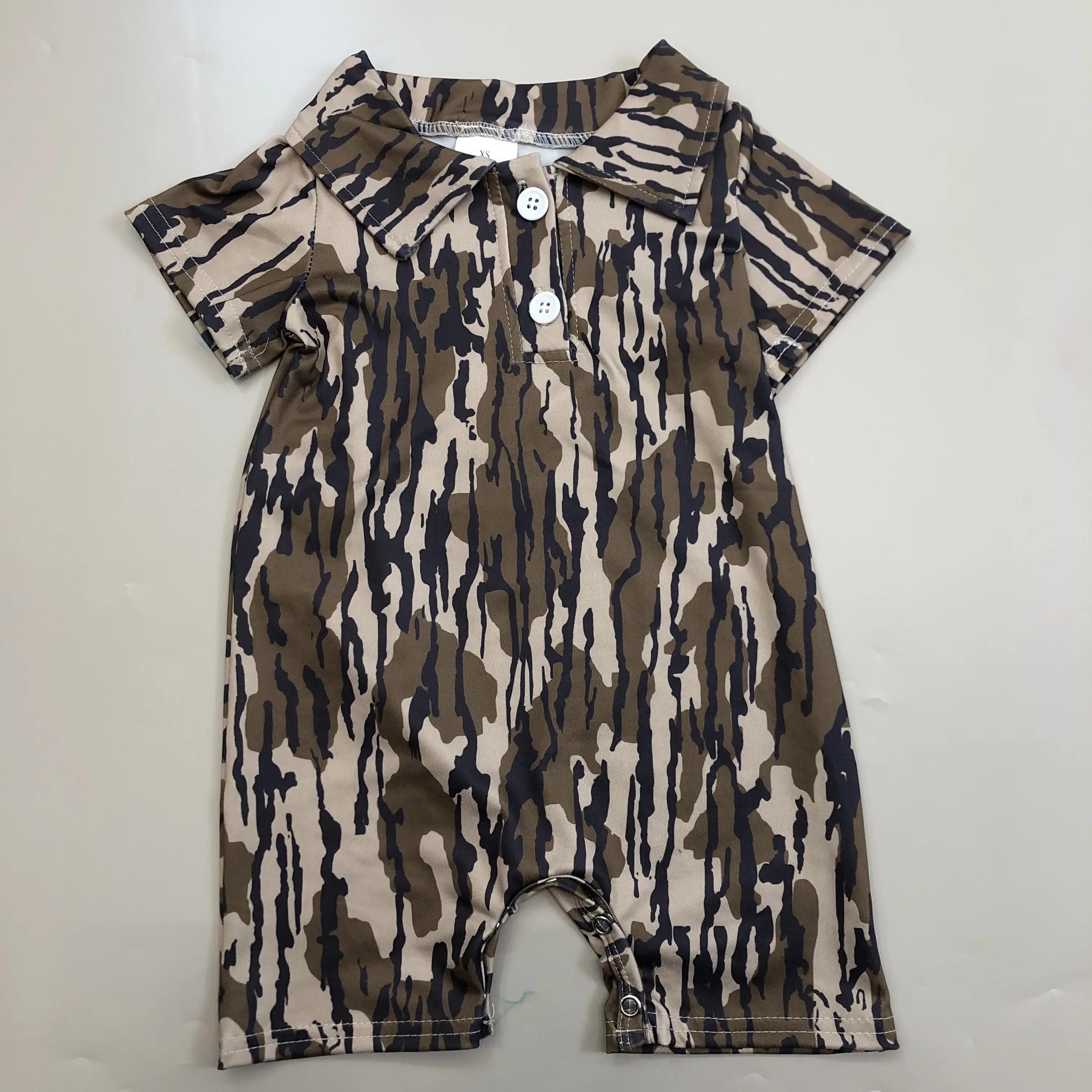 Baby Boy Summer Romper Camo Hunting Toddler Boy Summer Clothes Onesie