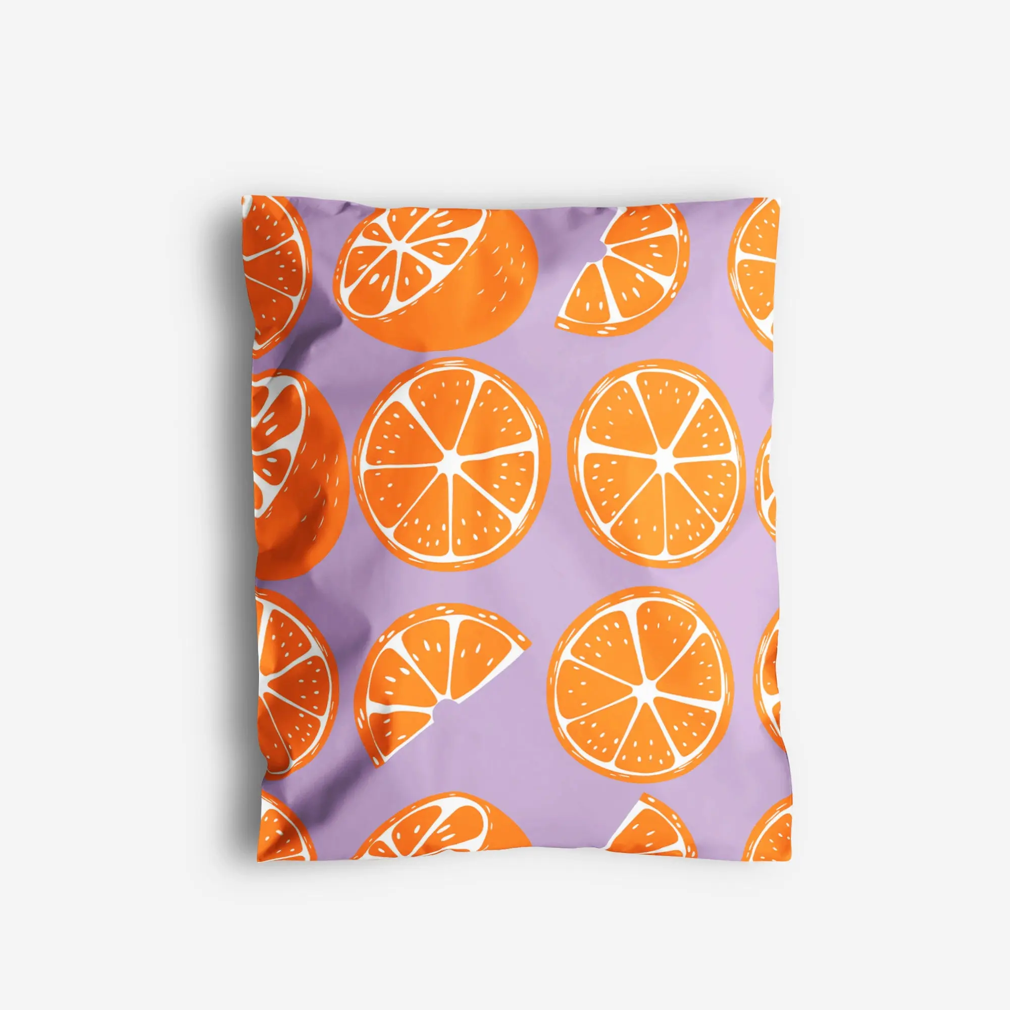 Package Mint Poly Mailers 10x13 - 100 Pack Orange Design Poly Mailers Shipping Bags - Waterproof, Tear-Resistant, Self-Adhesive Seal - Decorative Mailing Bags for Clothes, Accessories