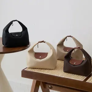 Adjustable Crescent Bag Lightweight Durable Nylon Handbag with Adjustable Strap Satchel for Versatile Use in Multiple Colors Stylish Essential Companion