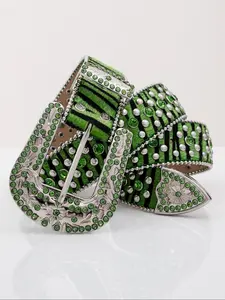 1pc Luxurious Party Belt Zebra Pattern, Unisex Waistband for Daily Use, Nightclub Rock Street Style, Jeans Accessory Gift