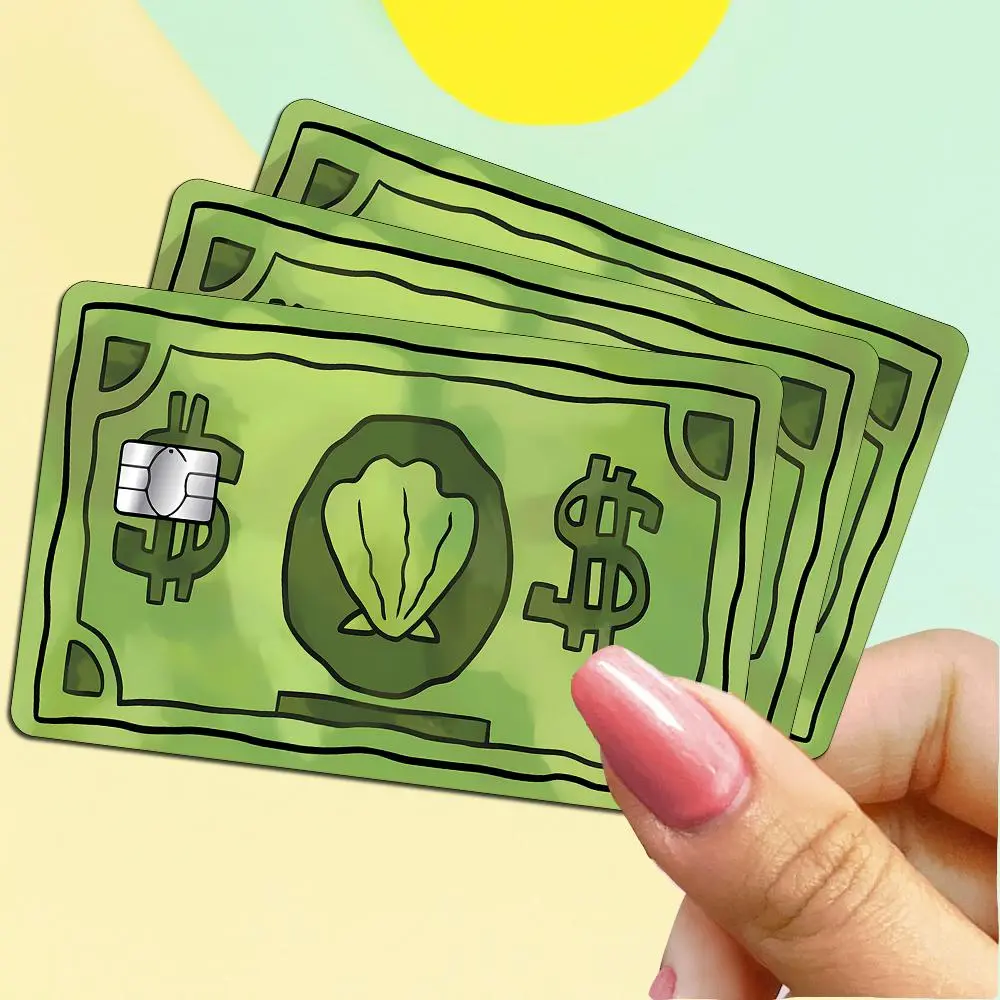 Dollar Credit Card Skin Wrap Sticker Decal, 3 Counts Creative Decorative Credit Card Skin Cover, Debit Card Skin, Sticker Sheets, Crafts, Sticker Pack