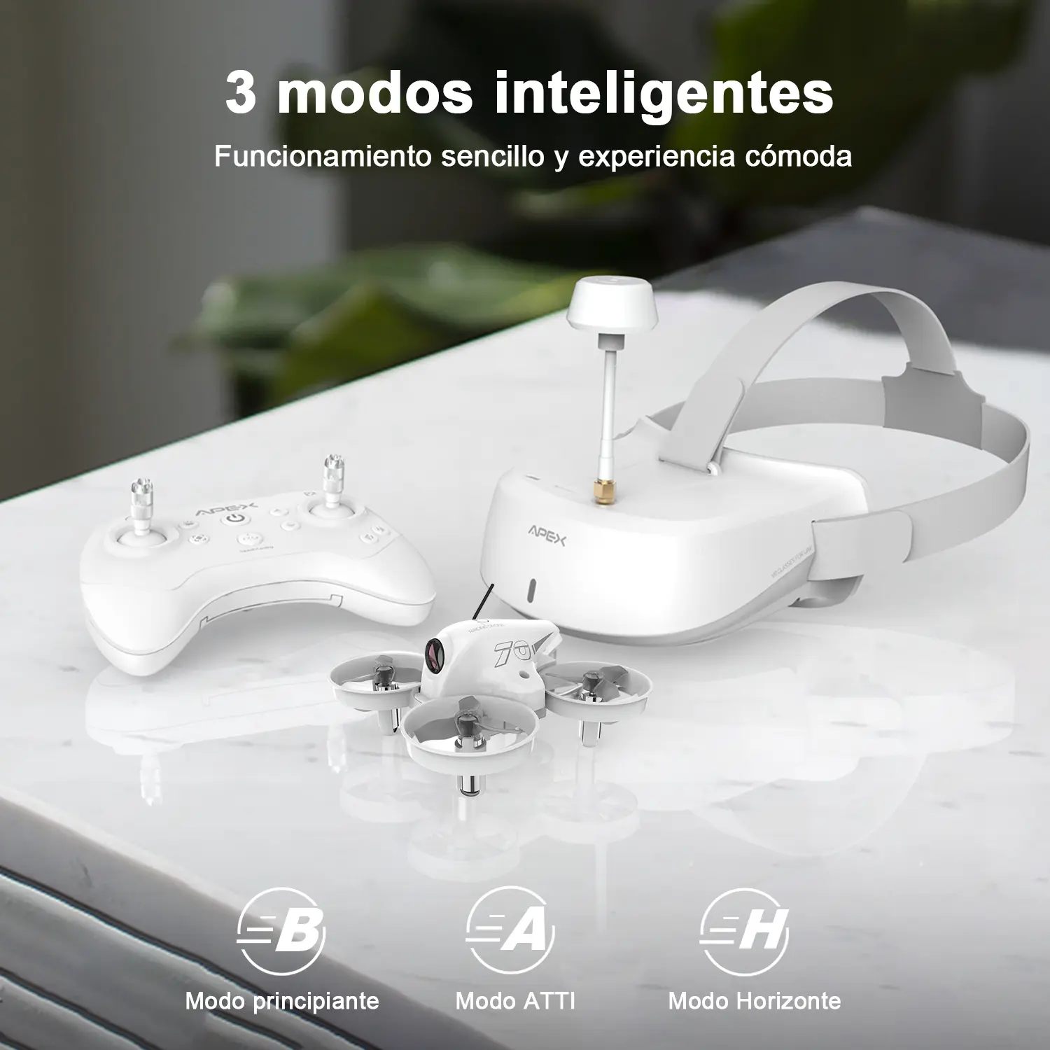 VR70 Remote Control Toy Plane | FPV Drone Toy with VR Goggles, Easy Fly for Beginners