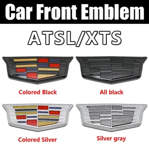 Cadillac Ats-L Xts Front Grille Emblem & Rear Trunk Badge Replacement Set, Premium Quality Car Accessories, Easy Installation