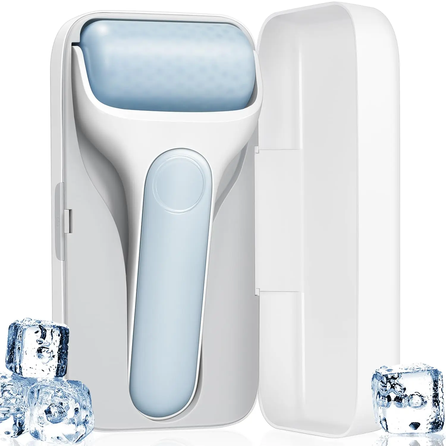 SOICY S20 Ice Roller for Face, Premium Facial Roller for Puffiness, Dark Circles and Lymphatic Drainage, Cold Face Roller for Women Self Care with Carry Case