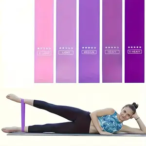 5-Piece Resistance Band Set, Yoga Pilates Home Fitness Resistance Bands, Fitness Stretching Bands for Leg & Arm Strength Training, Home Gym Exercise Equipment, Fun Fitness Gift, Fitness Equipment, Fitness Resistance Bands, Home Pilates