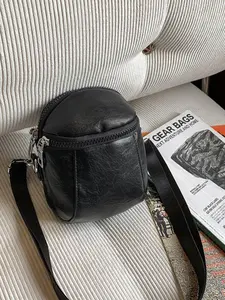 Men's Business Fashion Solid Color Crossbody Bag, Casual Versatile Shoulder Bag for Daily Commuting Travel, Trendy All-match Bag for Men