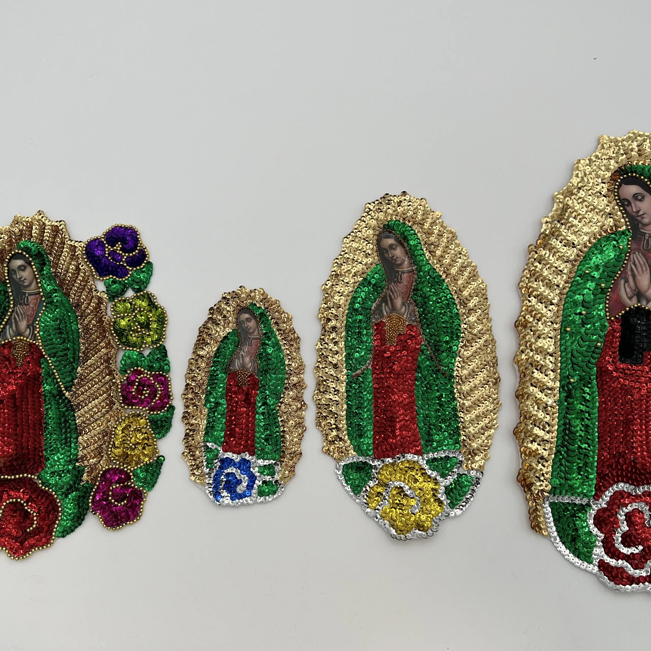 Virgen De Guadalupe Sequins Applique