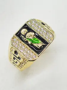 Men's St Jude Religious Ring, Vintage Elegant Catholic Style, Perfect Gift for Dad Boyfriend, Daily Wear Party Jewelry