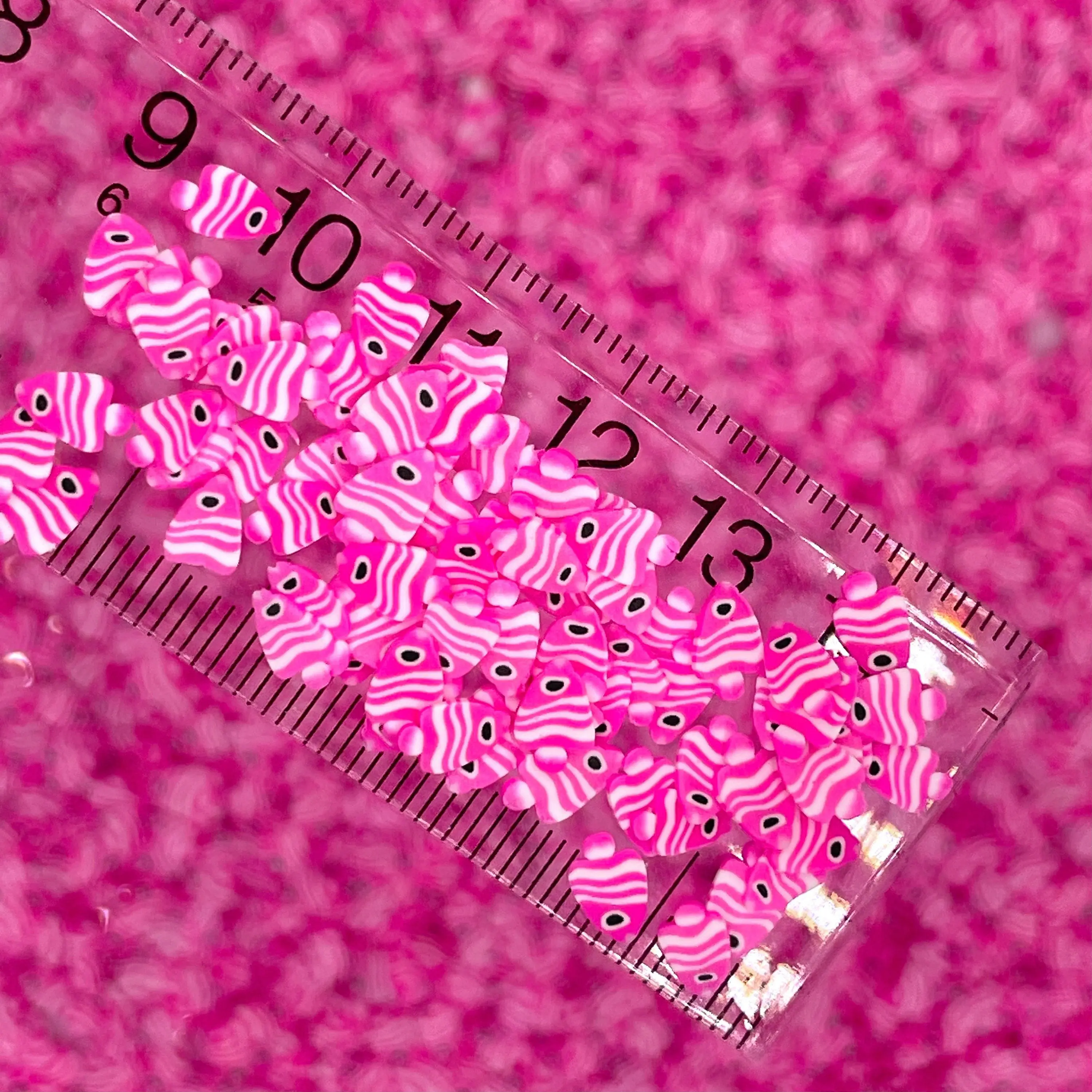 5MM Pink Fish, Animal Polymer Clay Sprinkle (NOT EDIBLE) D35-10