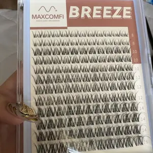 MaxComfi Spider Lashes Breeze | DD Curl Kylie&Kim Lashes Vibe but Better Long-Lasting Waterproof & Super Soft&Thin Band | Venus Velure Waterproof Long-Lasting Natural Daily  Beginner-Friendly DIY Lashes for Flawless Voluminous Look Trendy Must-Have