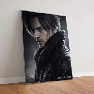 Resident Evil Equiem Poster | Leon Kennedy , Re9, Leon Wall Art | Game Print, Biohazard poster