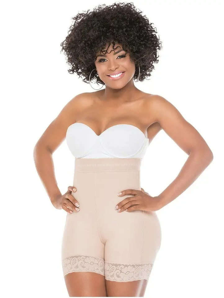 Colombian High Waisted Tummy Control Shapewear Shorts Fajas Colombianas Salome 218