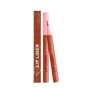 The Reddish-Brown Lip Liner Can Outline The Lip Shape And Show The Lip Color.It Is Waterproof And Not Easy To Fade Or Peel Off.It Can Be Used Daily As A Lip Liner