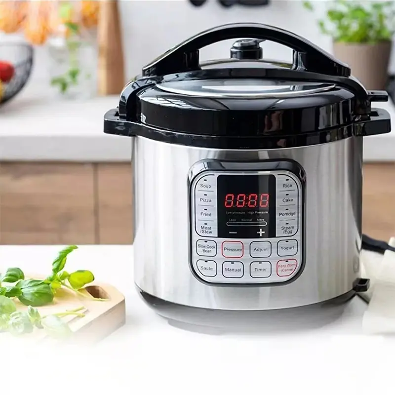 9-in-1 Electric Pressure Cooker | 6QT Multi-Cooker with Stainless Steel Pot | Fast Cooking, Slow Cook, Rice, Steam, Sauté, Yogurt | Energy Saving & Easy Clean | Perfect for Family Meals Multifunction Appliance