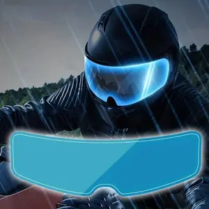 2023 Motorcycle Film Anti-fog Film and Rain Film Durable Nano Coating Sticker Helmet Clear Patch Film Helmet wholesale Universal Visibility