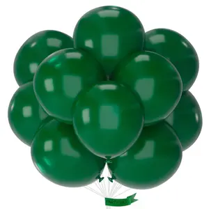 PartyWoo Dark Green Balloons 20pcs 18 Inch Emerald Hunter Forest Green Balloons for Wedding Boy Baby Shower Birthday Christmas Graduation Dinosaur Jungle Golf Theme Party Decorations Green-Y56