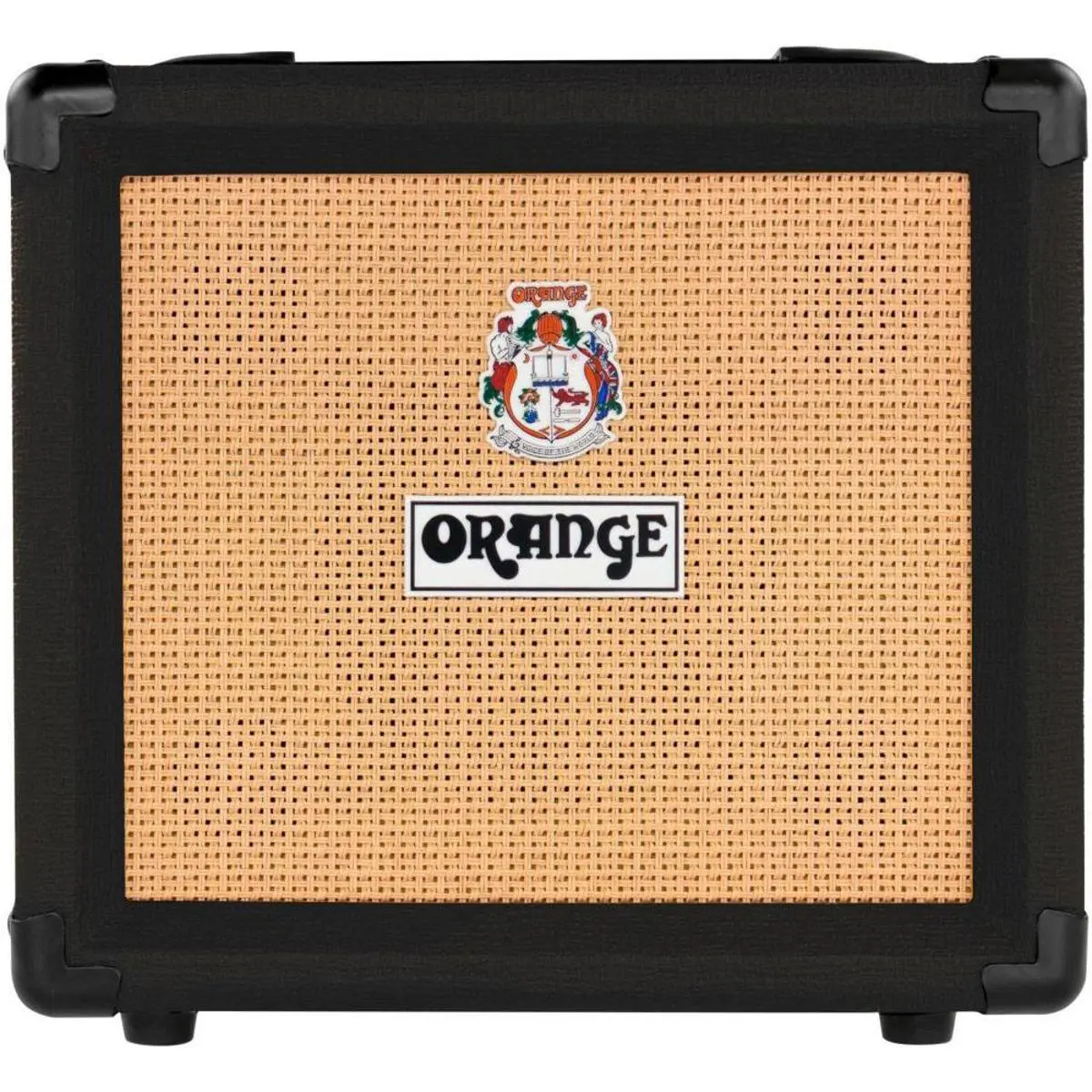 Black Compact Orange Crush 12 Vintage Classic Guitar Amplifier Audio System - 12W 6" Built-in Power Amp Speaker Combo