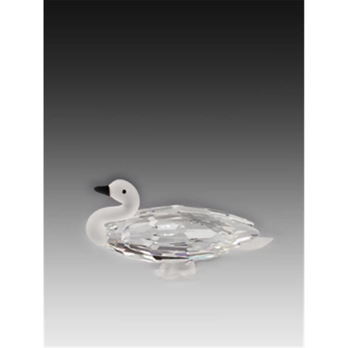 Sparkling Crystal Duck Figurine, Multifaceted Diamond-Cut 30%-Lead Collectible Ornament for House & Wedding Decor, 3.34 x 1.88 in, Birds, Collectibles