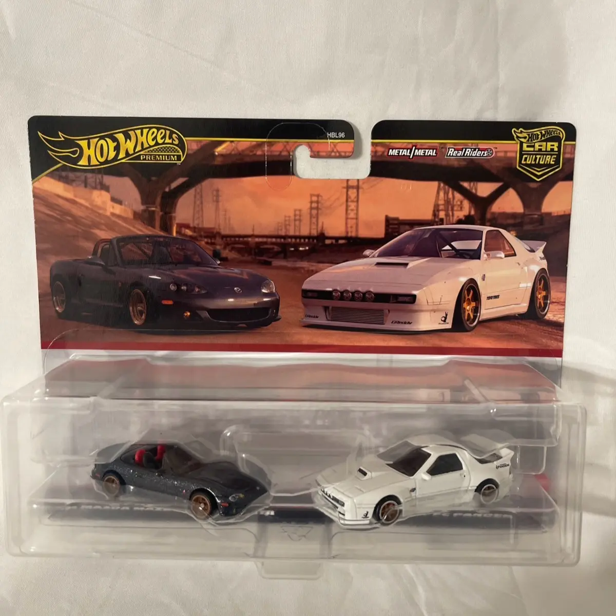Hot wheels premium rx7 and Miata pack