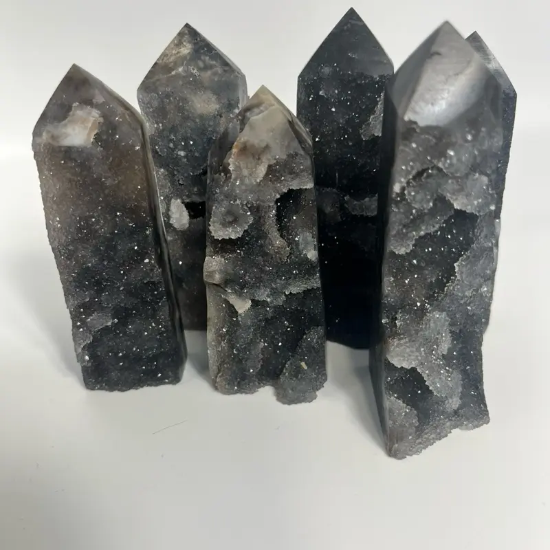 Sphalerite Druzy Tower Intuitively Chosen Natural Crystal Point for Healing and Meditation fast delivery